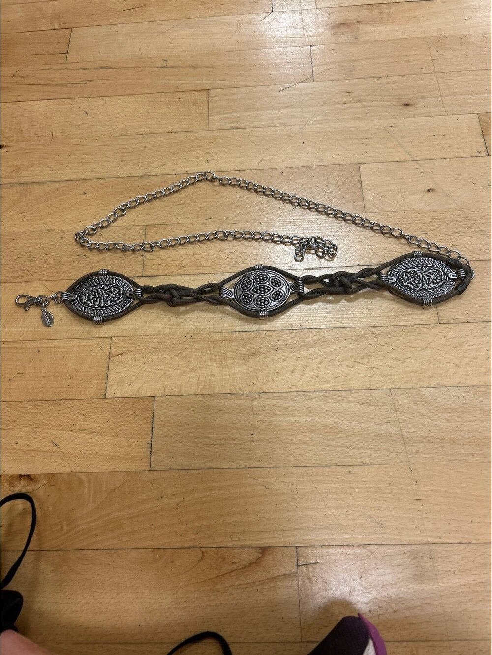 Cool Metal and Leather Belt